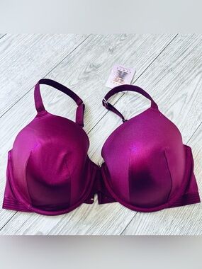 Savage X Fenty Hot Pink Satin Metallic
Underwire Bra Women's Plus Size 38H
New